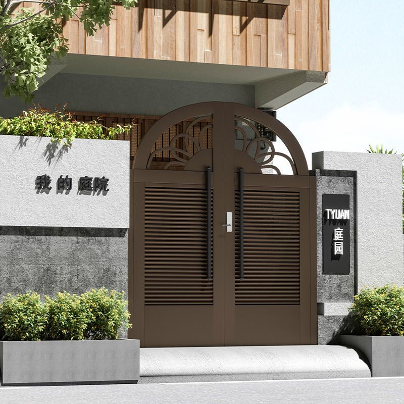 現代簡約花園庭院護欄門戶外不銹鋼別墅大門鄉村小區單雙開欄柵門 | 蝦皮購物