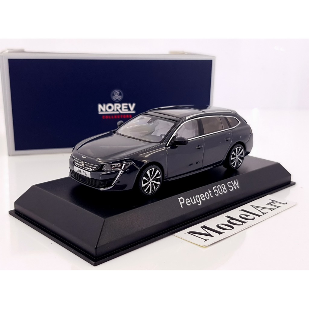 模型車藝】1:43 Norev Peugeot 508 SW 2018旅行車黑標誌/寶獅| 蝦皮購物