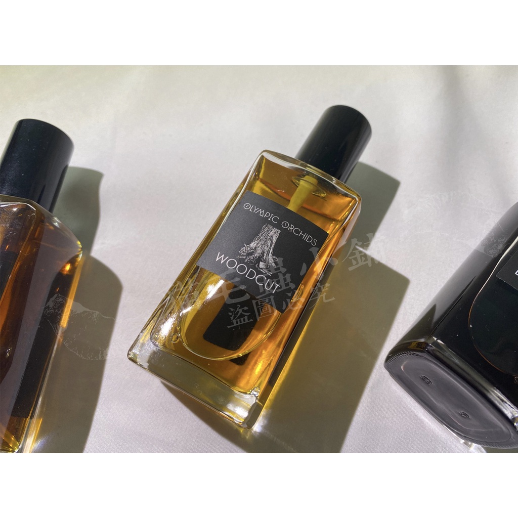 Olympic orchids woodcut