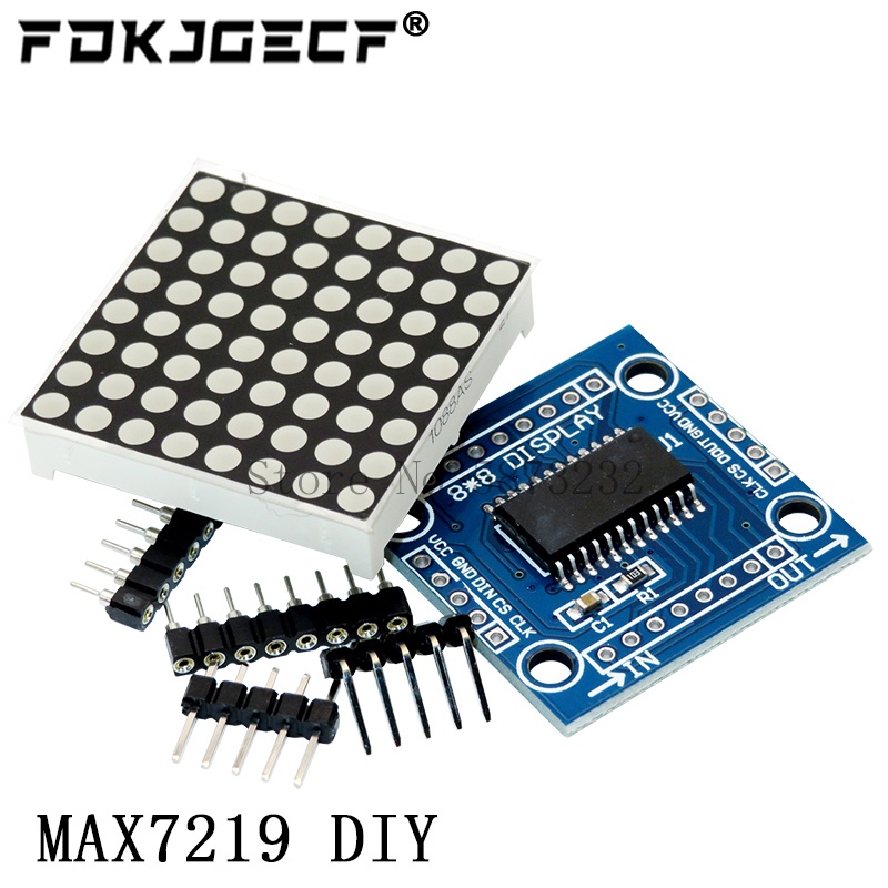 Max7219 點陣模塊微控制器模塊控制模塊顯示模塊 4 合一顯示帶 5P 線 Arduino | 蝦皮購物