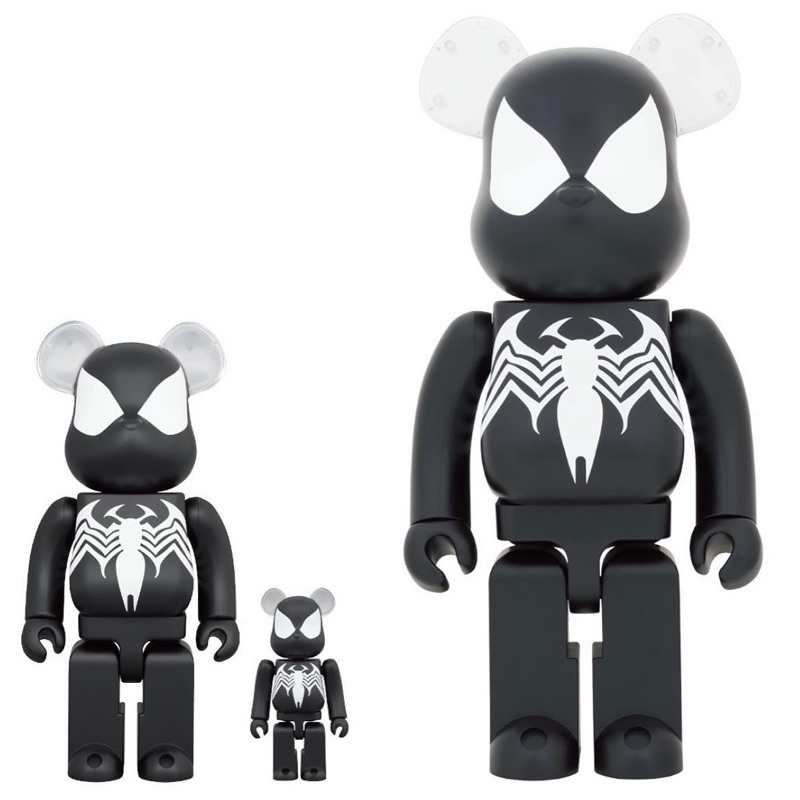 全新現貨未拆正品BE@RBRICK BEARBRICK 400%＋100% 庫柏力克熊蜘蛛人