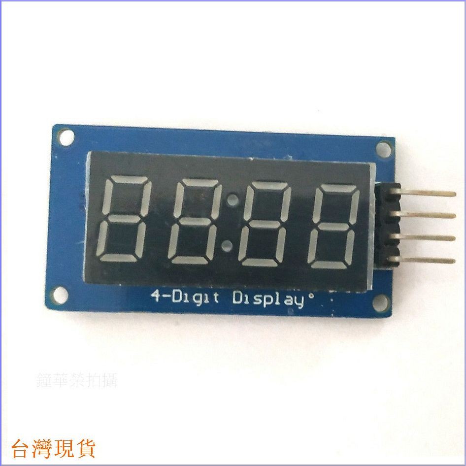 【邦禮】4位元數碼管顯示模組 LED亮度可調 帶時鐘點 TM1637 驅動 Arduino | 蝦皮購物