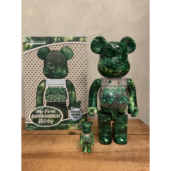 MY FIRST BE@RBRICK B@BY 森林千秋FOREST GREEN Ver. 100％ & 400