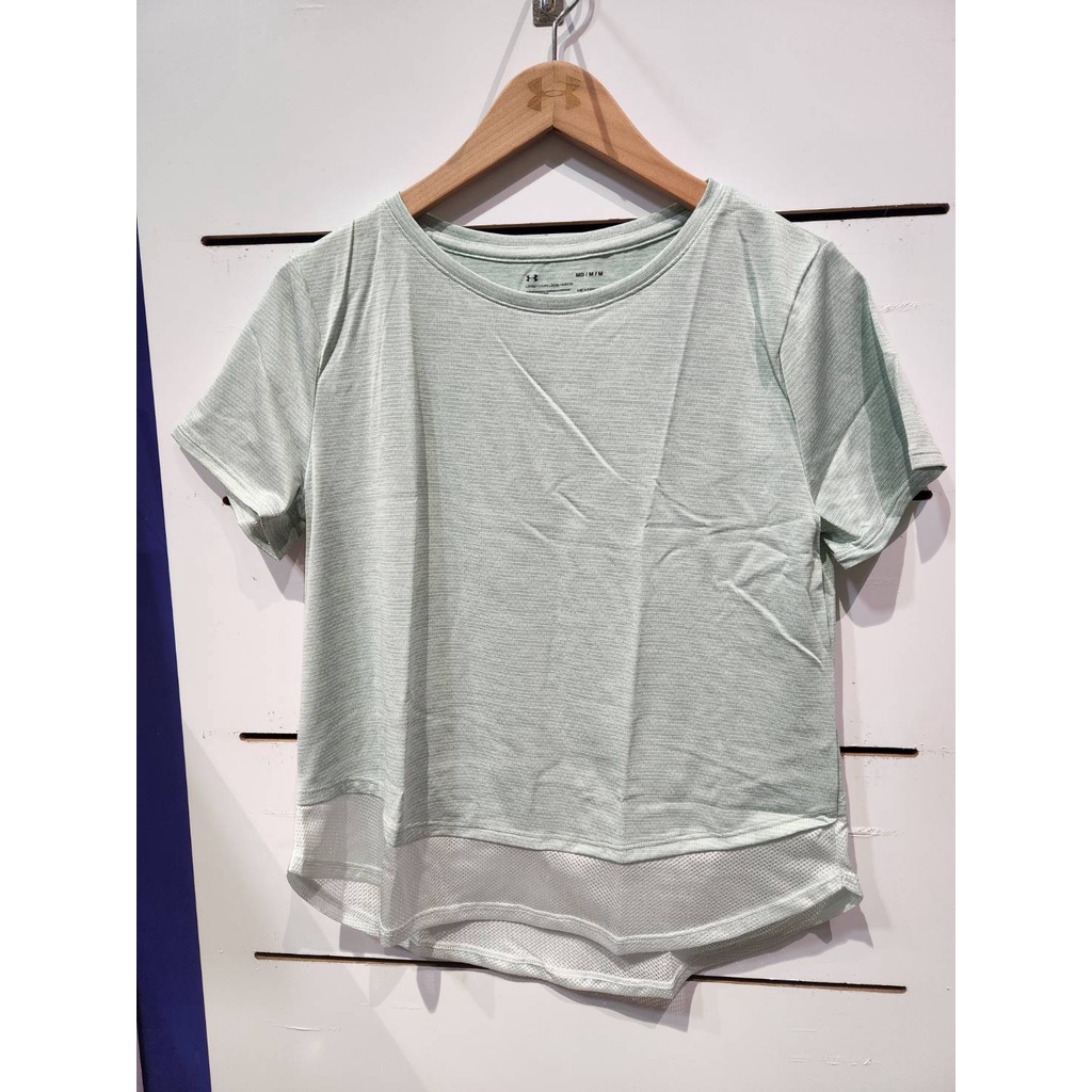 【清大億鴻】Under Armour - Tech Vent 女款圓領 短袖上衣 透氣 輕薄 綠色1366129-592 | 蝦皮購物