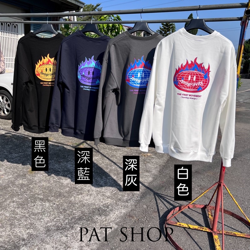 [PAT SHOP] (最後現貨/當天寄出/售完不補)實拍 翻玩 paragraph 火焰 地球大學Tee 大學Tee | 蝦皮購物