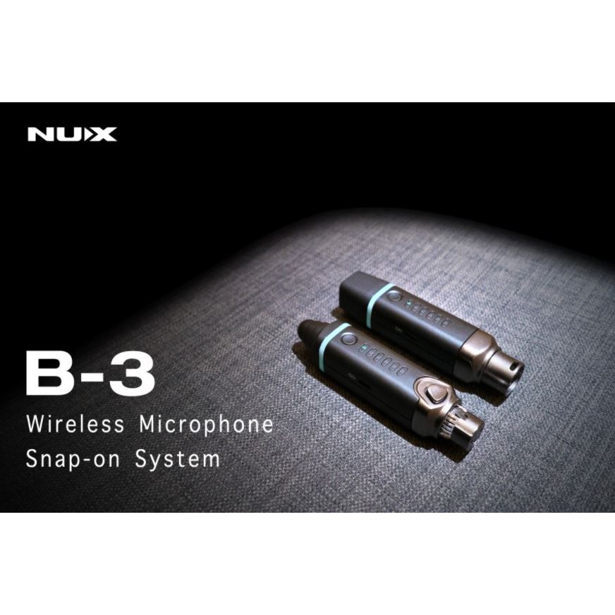 【老羊樂器店】開發票 NUX B3 B-3 無線麥克風系統、無線傳輸、無線導線 相機可用 XLR介面 免運 公司貨 | 蝦皮購物