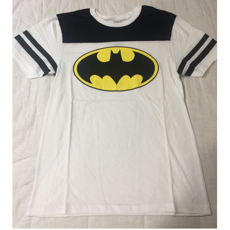 BATMAN 白底經典黑黃Logo 短T( S ) | 蝦皮購物