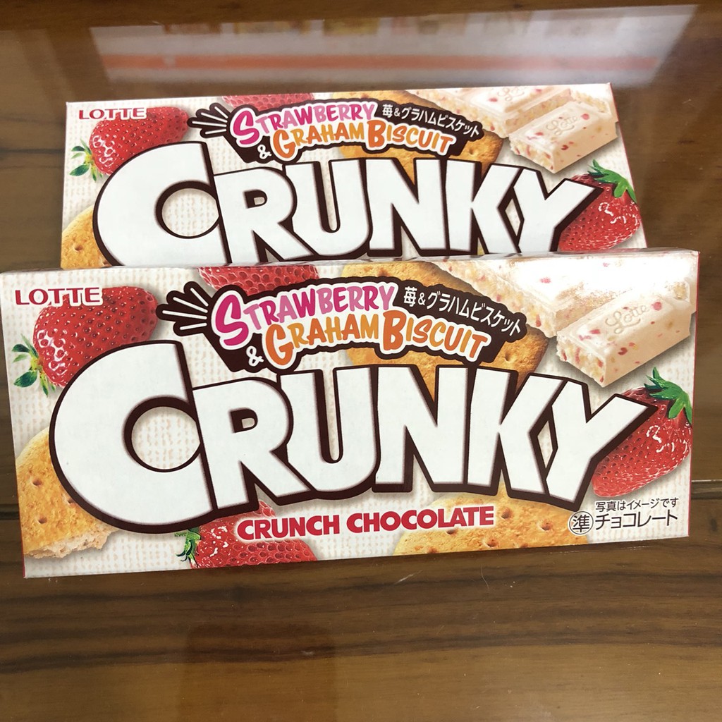 NEW 日本 樂天 CRUNKY 草莓脆餅巧克力 | 蝦皮購物