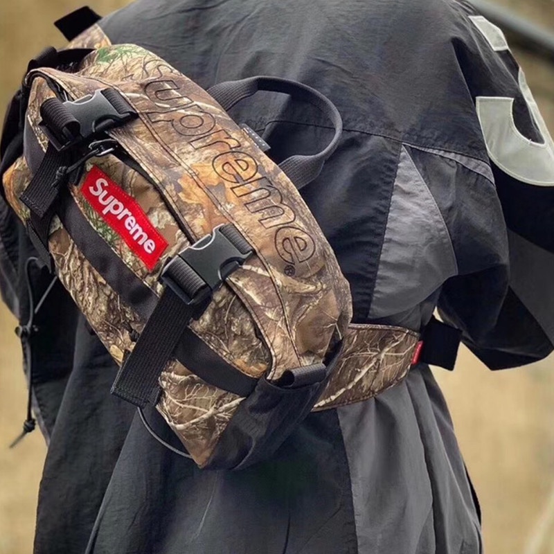 19FW Supreme Waist Bag Tree Camo-