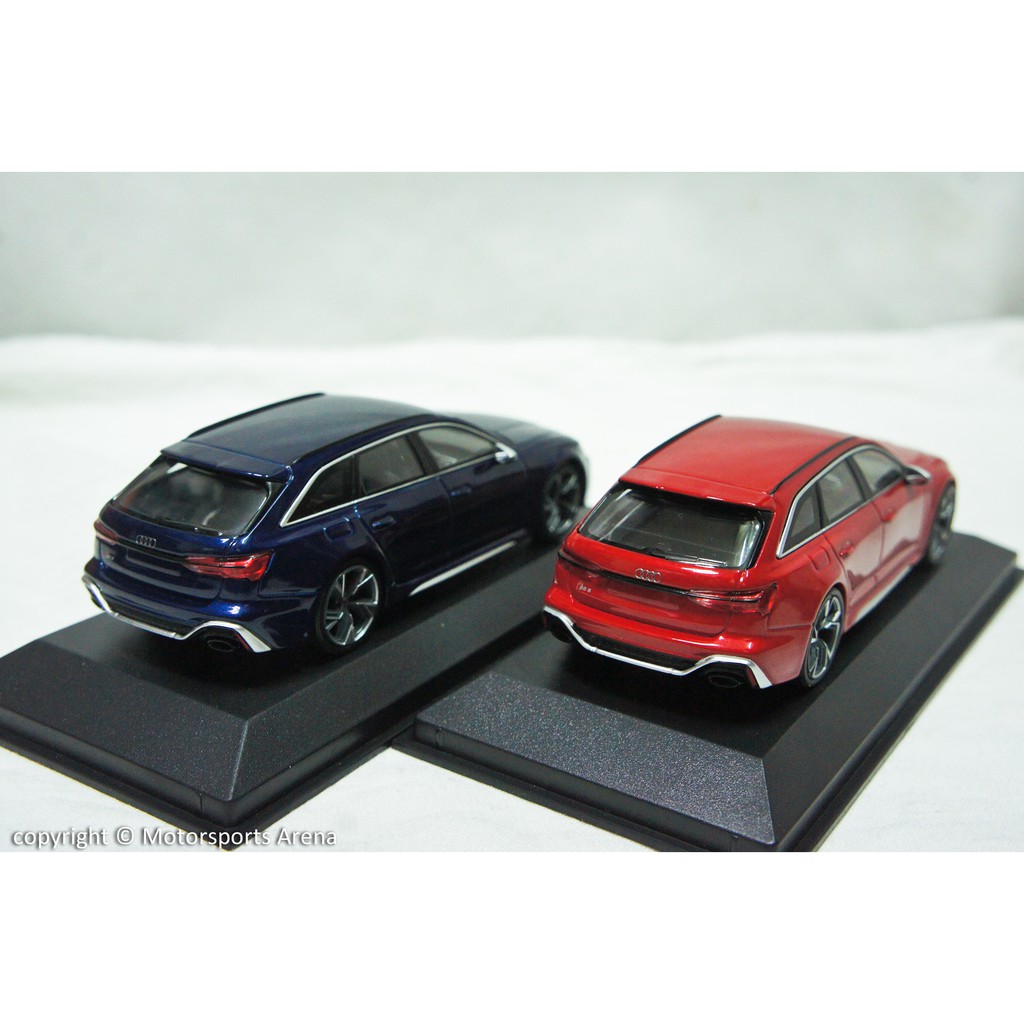 現貨特價】1:43 Minichamps Audi RS6 Avant 2020 紅/深藍| 蝦皮購物