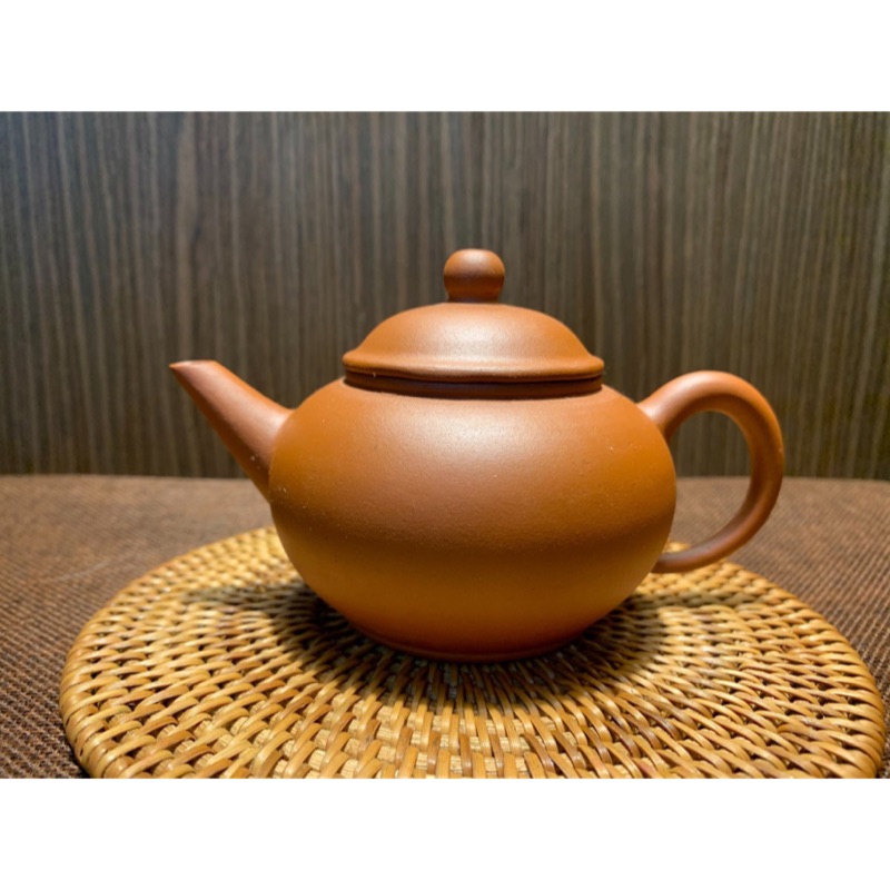 壺風茶道~24008《宜興紫砂紅泥紫砂水平壺(荊溪北孟臣)》約180cc~古董