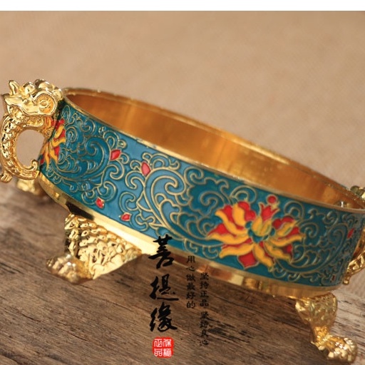 仿古景泰藍蓮花熏香爐台灣純銅合金琺瑯彩色檀香爐佛教禮佛用品 仿古景泰藍蓮花熏香爐台灣純銅合金琺瑯彩色檀香爐佛教禮佛用品