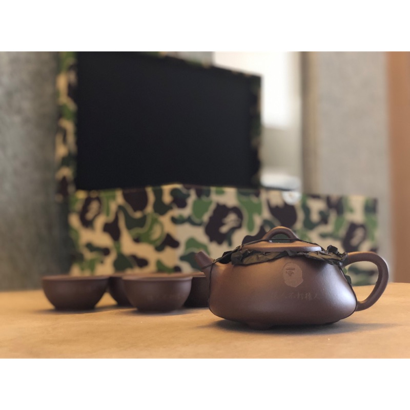 BAPE 紫砂功夫茶具組茶壺茶杯A BATHING APE 限定禮盒| 蝦皮購物