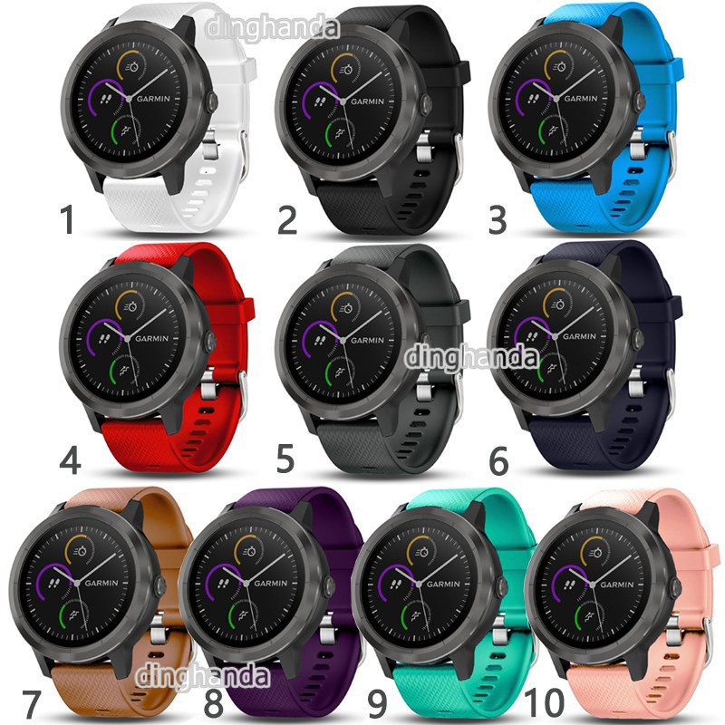 佳明Garmin Vivoactive 3 柔軟矽膠錶帶更換錶帶Venu SQ | 蝦皮購物