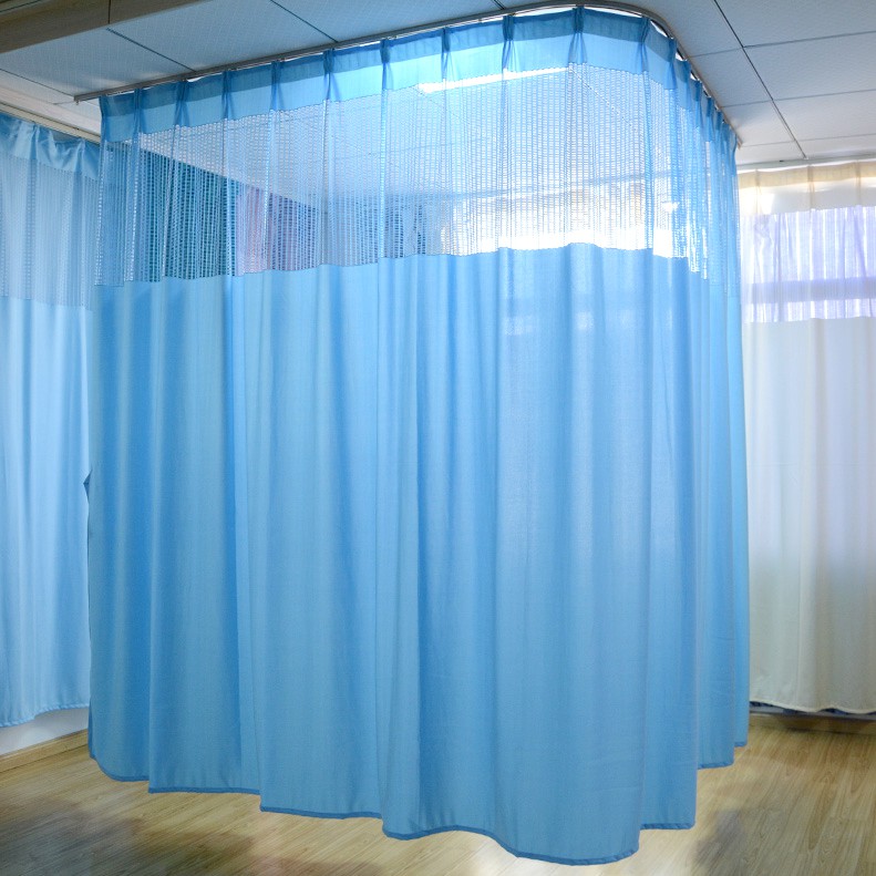 美容院隔斷窗簾 養生館隔簾 診所醫院用的窗簾 L型醫用簾 U型遮擋簾 透氣阻隔 醫用床位拉簾 護理隱私遮簾成品 | 蝦皮購物
