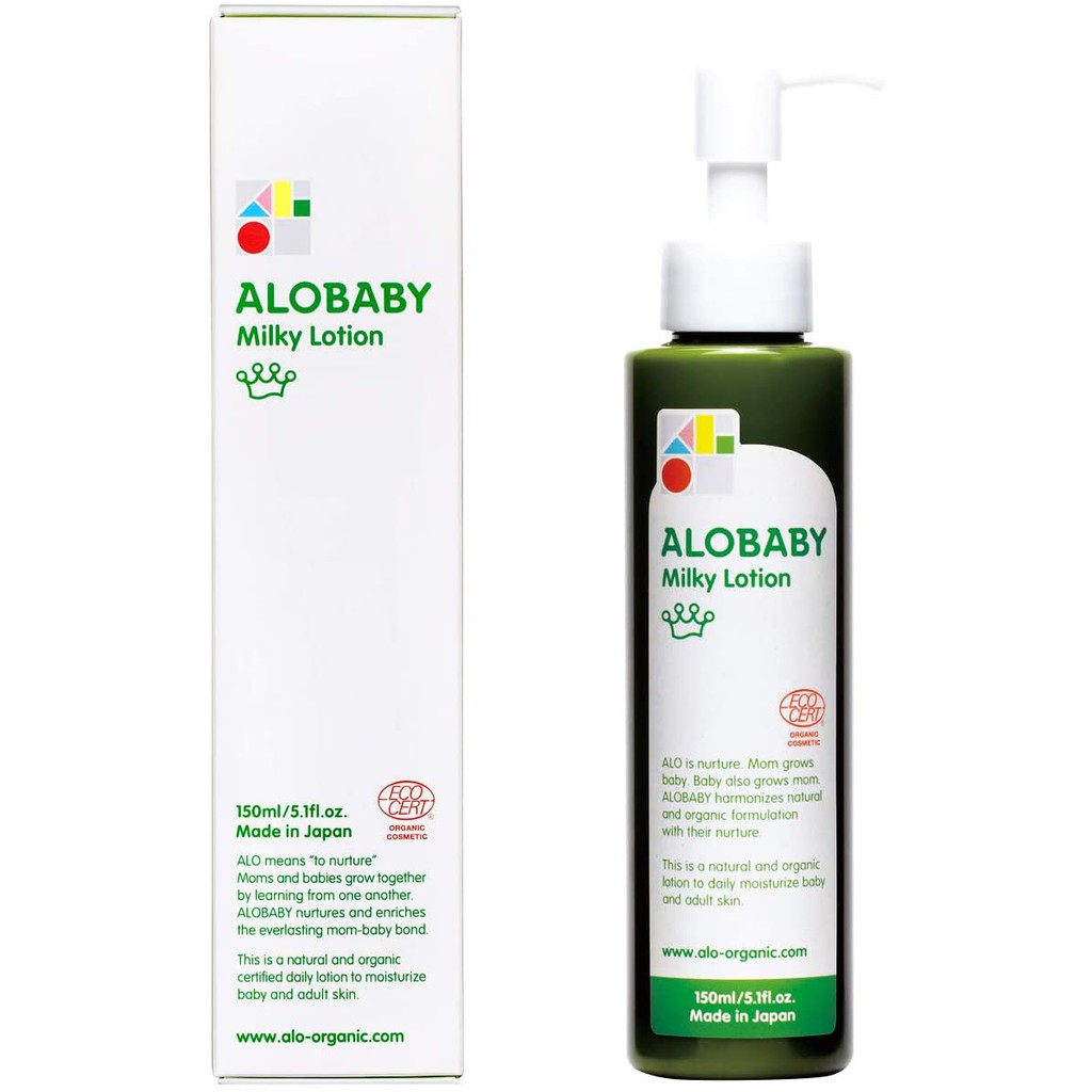 ボディローション ALOBABY Milky Lotion 380ml ALOBABY Milky Lotion 380ml 無香料 ベビーローション アロベビー