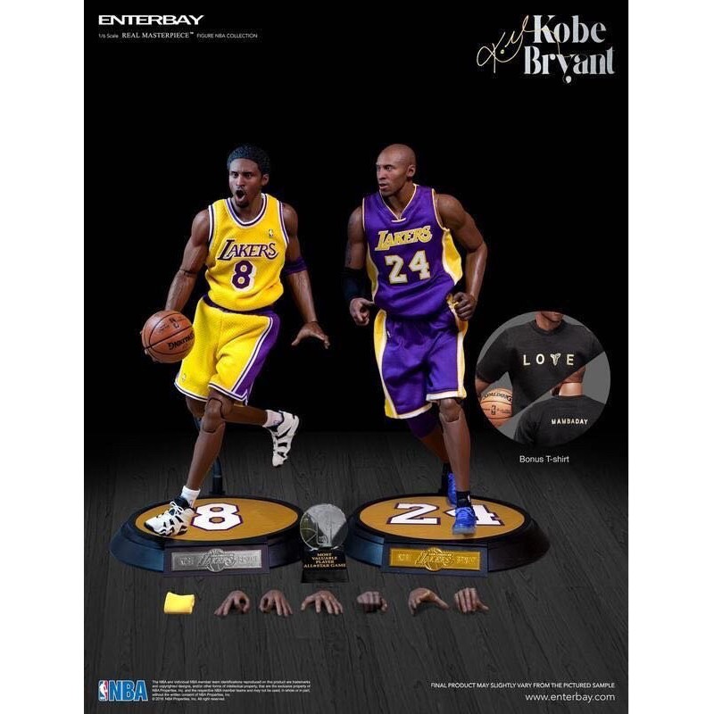 enterbay NBA 1/6 12吋可動Kobe Bryant 3.0 升級版| 蝦皮購物