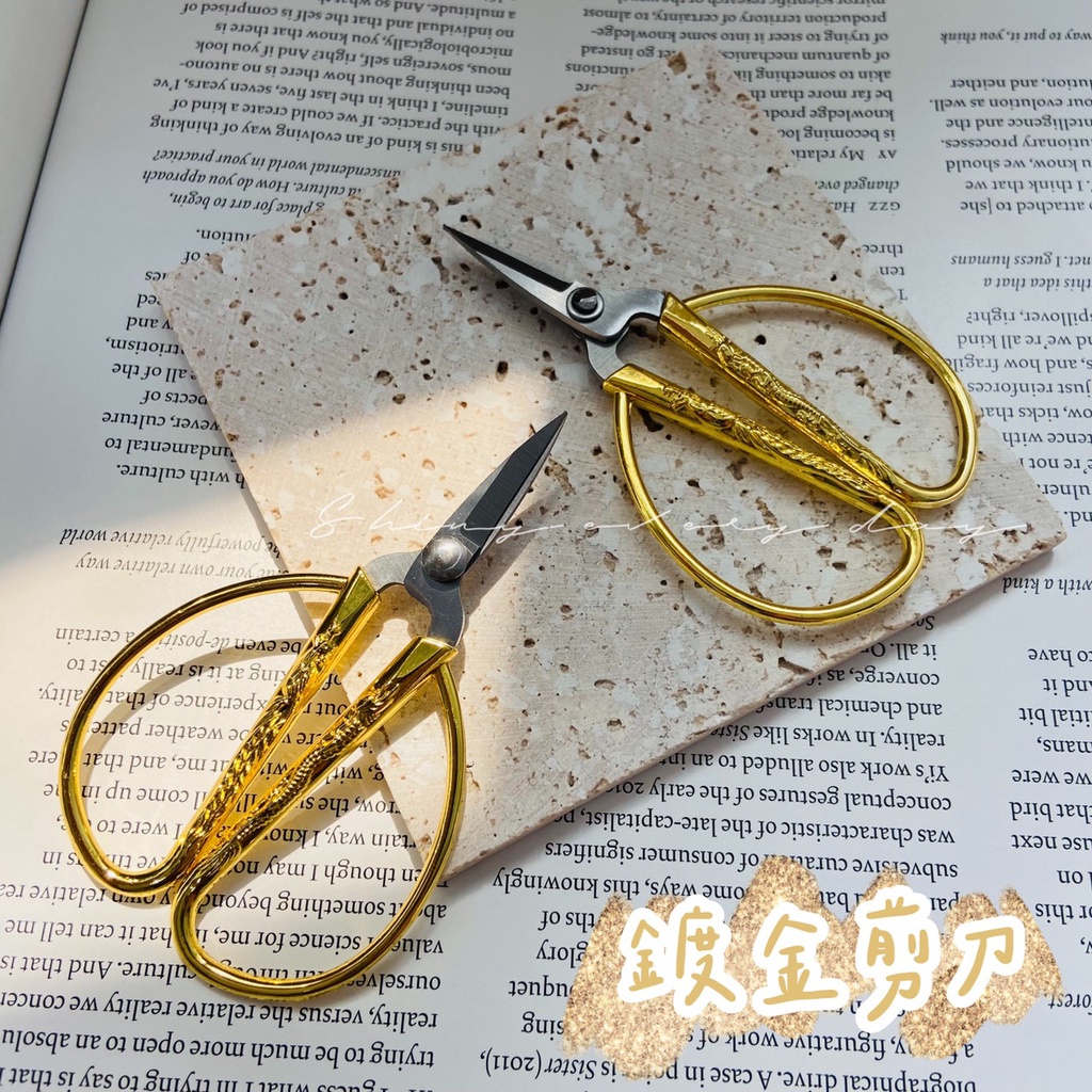 [快速出貨] 不鏽鋼龍鳳金剪刀 美容剪刀 美甲剪刀 直剪 小剪刀 工藝剪刀 雕花剪刀 布剪 裁縫剪 | 蝦皮購物