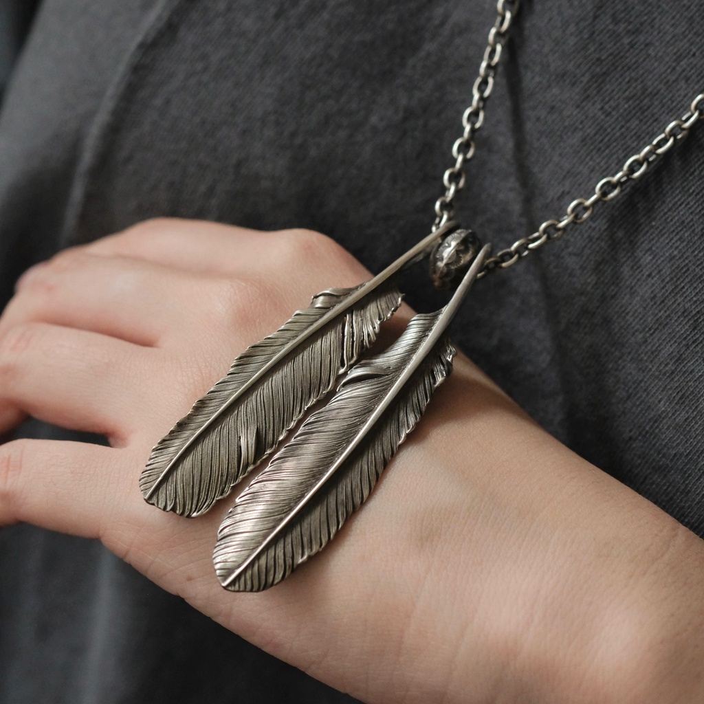Hozho Feather Pendant Hozho Silver 極美品／希少】HOZHO ホゾ