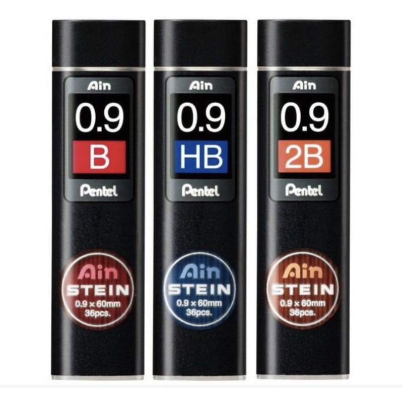 0.9 mm : Pentel Ain STEIN C279-HB Silicium Vulpotlood vulling
