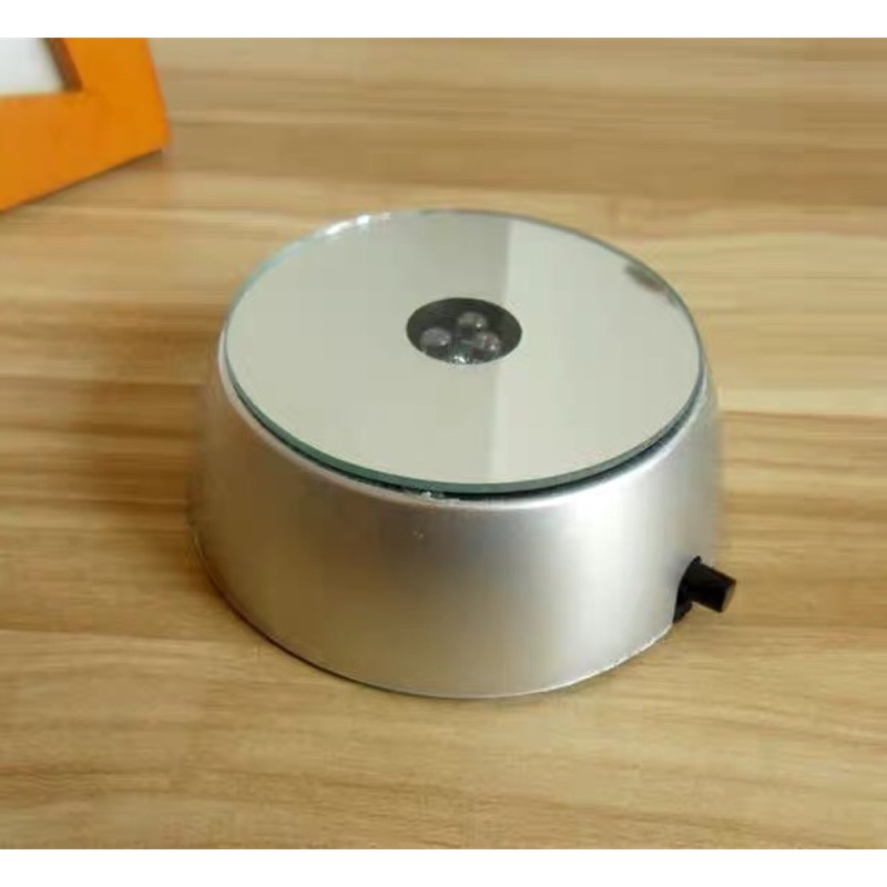 『精選』水晶燈座 LED燈座 電池款LED 燈座白光 電池款 擺件 底座 藝品 | 蝦皮購物