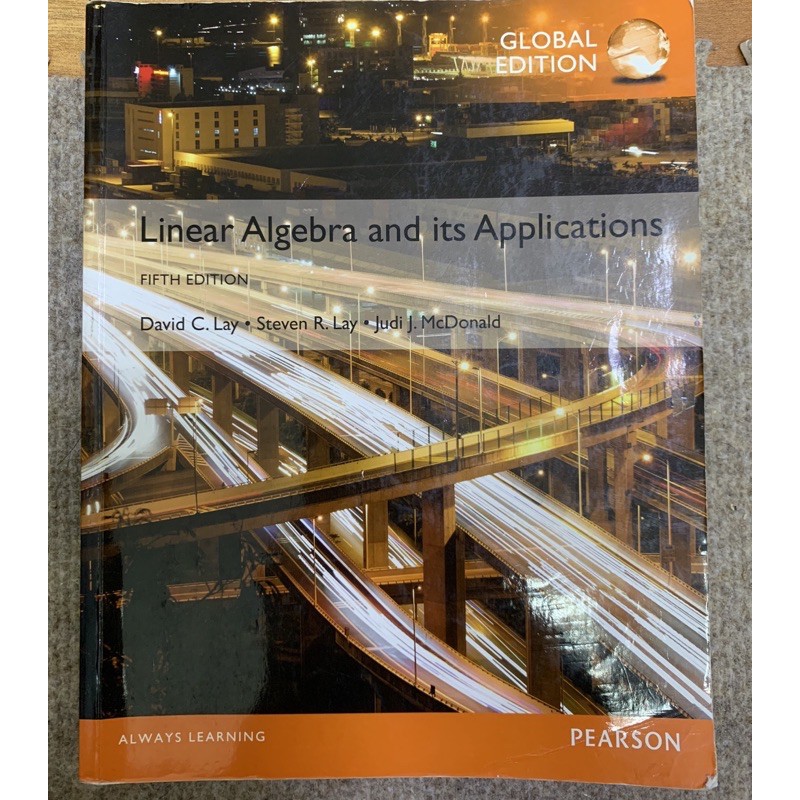 Linear Algebra and its Application (fifth edition)線性代數原文書 | 蝦皮購物