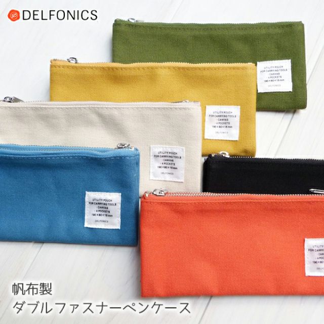 全新日本正品DELFONICS【デルフォニックス】帆布製ダブルファスナー