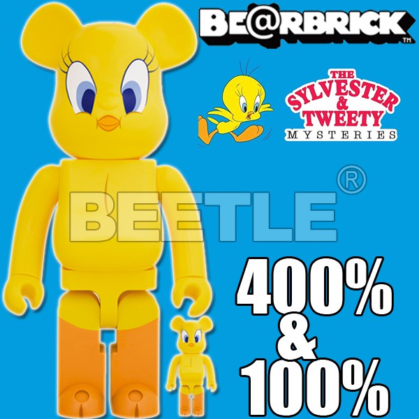 BEETLE BE@RBRICK TWEETY 翠迪鳥崔蒂崔弟樂一通2021 庫柏力克熊100