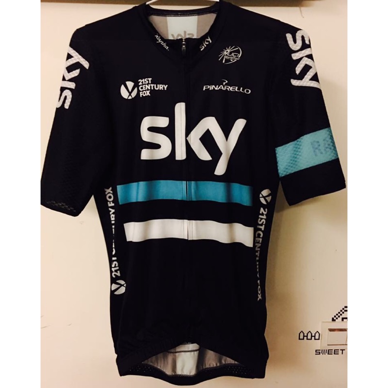 Maillot Team Sky Rapha – Taille M, Poids Plume (Flyweight), Noir, Occasion Comme Neuf