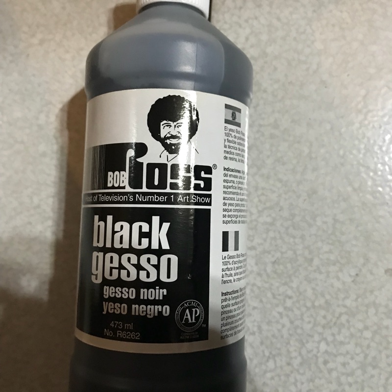 Bob Ross black gesso 美術用料 蝦皮購物