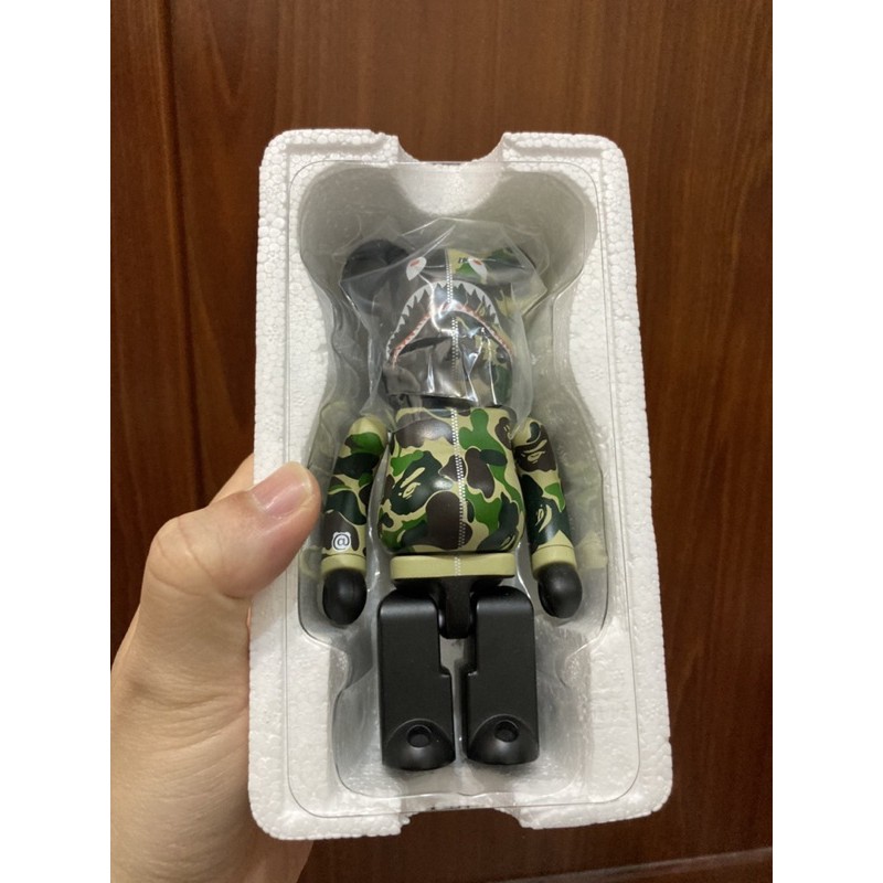 正貨  超合金BE@RBRICK BAPE ABC CAMO SHARK 200% 迷彩鯊魚庫伯力克