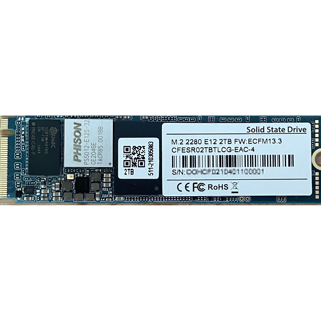 SSD】PHISON 群聯2TB / PS5012-E12S / NVME / PCIE Gen 3x4 | 蝦皮購物