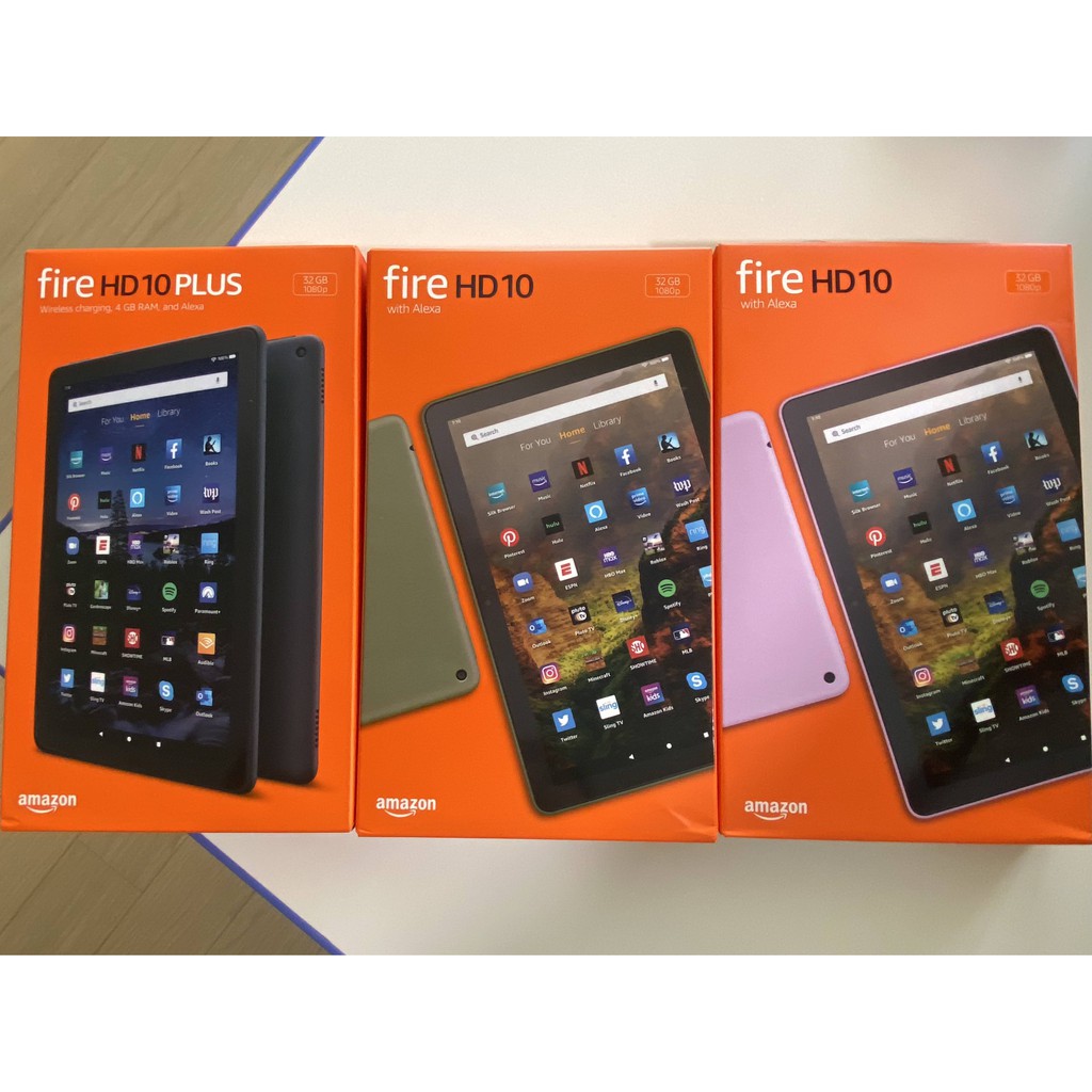 Amazon Fire HD 10 Plus, 10.1吋, 1080p, 32 GB, Amazon 2021年最新版