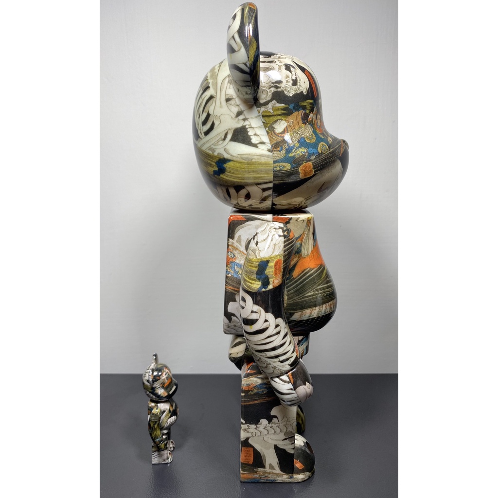 經典古物】現貨拆檢拍照日本購入BE@RBRICK 歌川國芳「相馬の古内裏