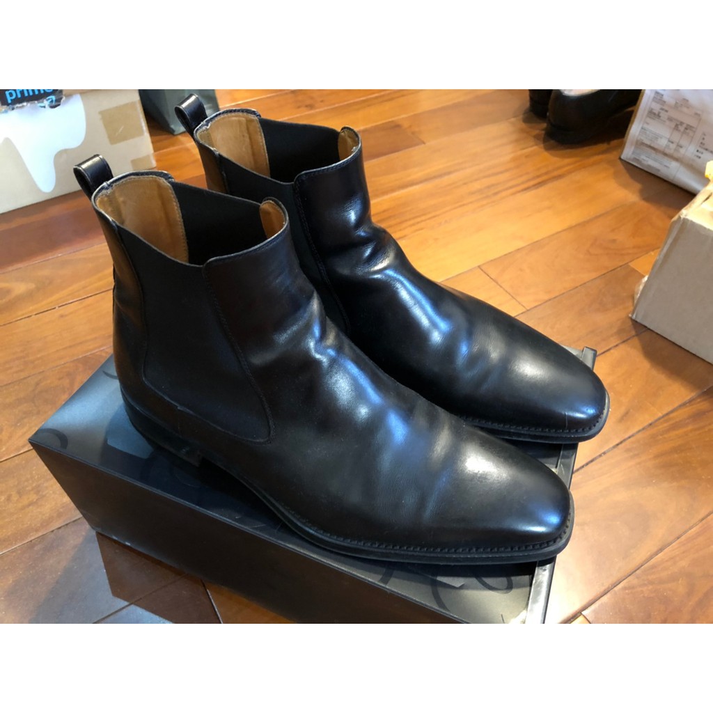 Magnanni Black Chelsea 黑色雀爾喜靴US8 EU41 | 蝦皮購物