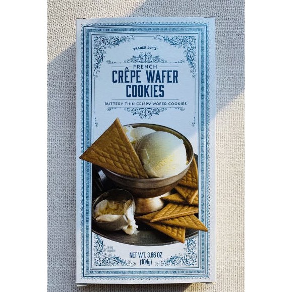 現貨 Trader Joe's CREPE WAFER COOKIES 奶油千層薄脆酥餅 可麗餅 法國製 104g 蝦皮購物