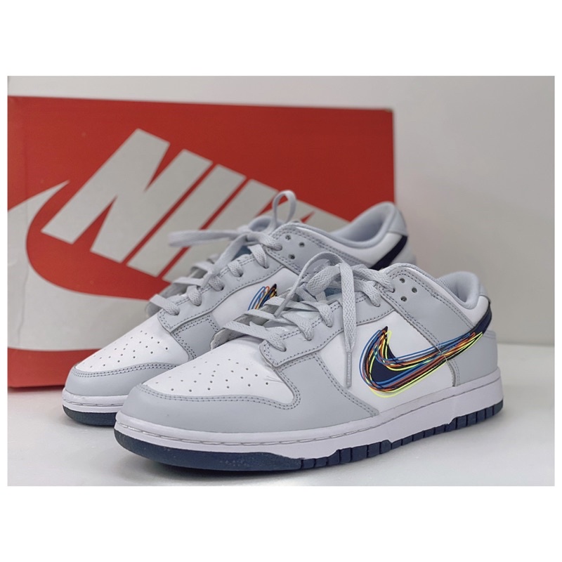 [2022] NIKE • 耐吉 • Duck Low 3D Swoosh / 運動鞋 (灰白) | 蝦皮購物