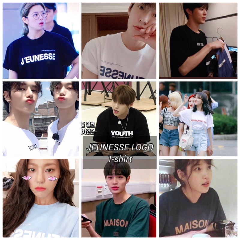 市價最低🇰🇷JEUNESSE JNSS LOGO SIGNATURE T-shirt 韓國明星藝人著用