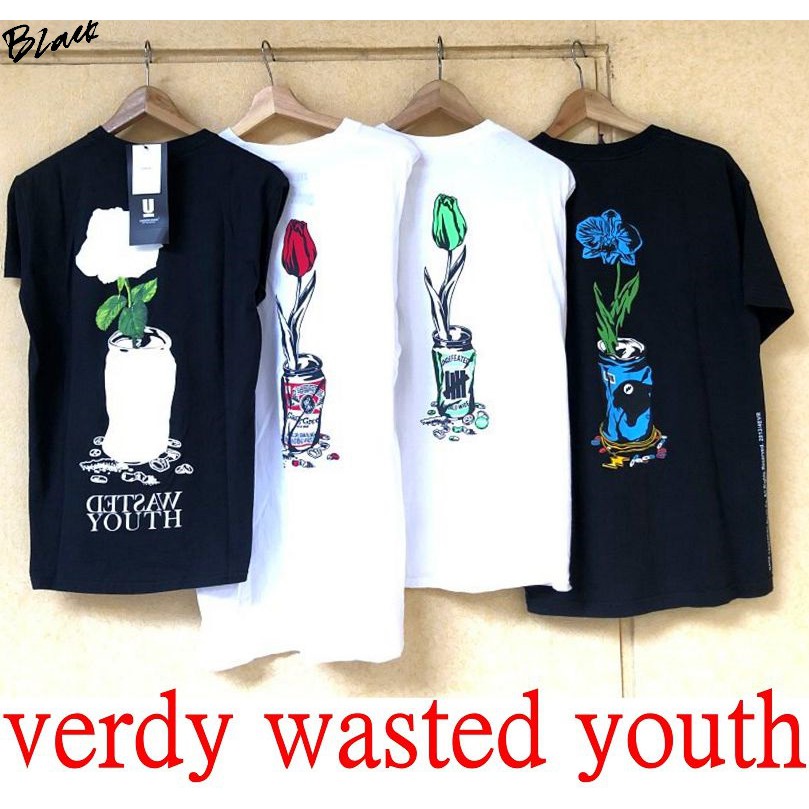 全新VERDY x Rare Panther東京限定wasted youth字體GIRLS DONT CRY黑藍