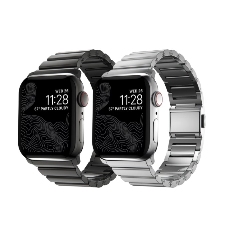 Nomad Apple Watch Titanium / Steel Band 鈦金/ 不銹鋼金屬錶帶| 蝦皮購物