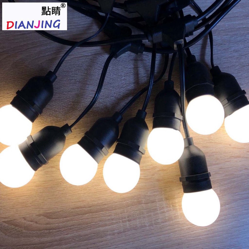 現貨 戶外燈串 LED G40燈泡 10公尺10燈 E26/E27燈泡 戶外防水IP65 燒烤露營燈串 庭院造景燈 | 蝦皮購物