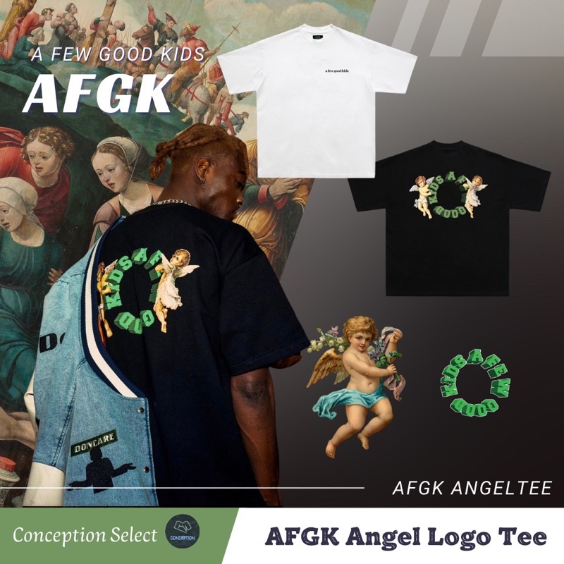 Conception Select]AFGK A Few Good Kids 背後小天使重磅燙印Logo 短袖