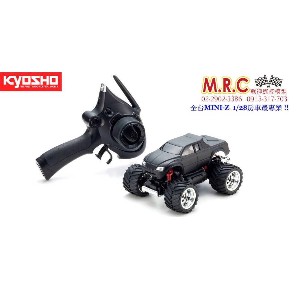 MRC戰神遙控(現貨) KYOSHO京商MINI-Z MONSTER 小大腳套裝車消光黑 