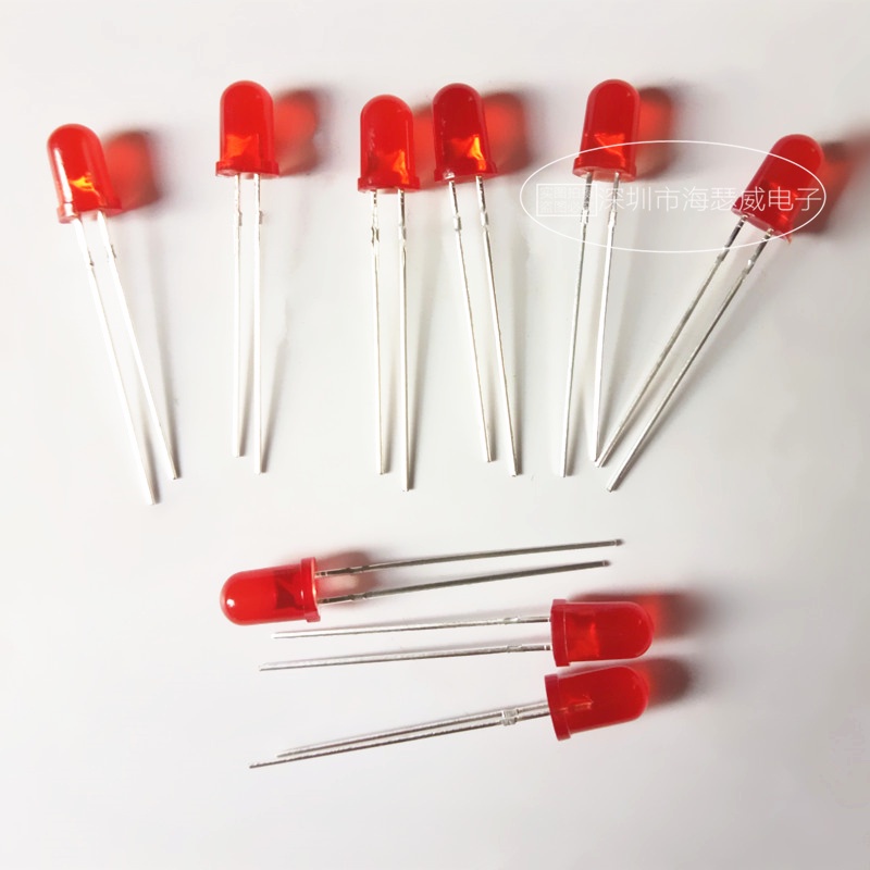庫存不用等-5MM 紅發紅 高亮 發光二極體 發光管 LED 紅色發光管 紅色LED w1035 [367175現貨 | 蝦皮購物