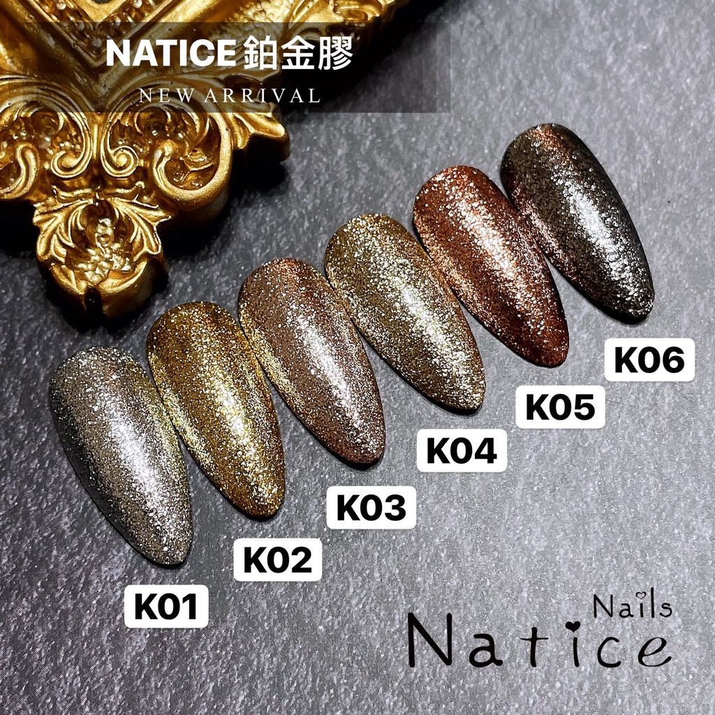 NATICE 罐裝爆閃鉑金K系列 K01-K06 / 合格中標 美甲凝膠 / 晶彩殿堂 | 蝦皮購物
