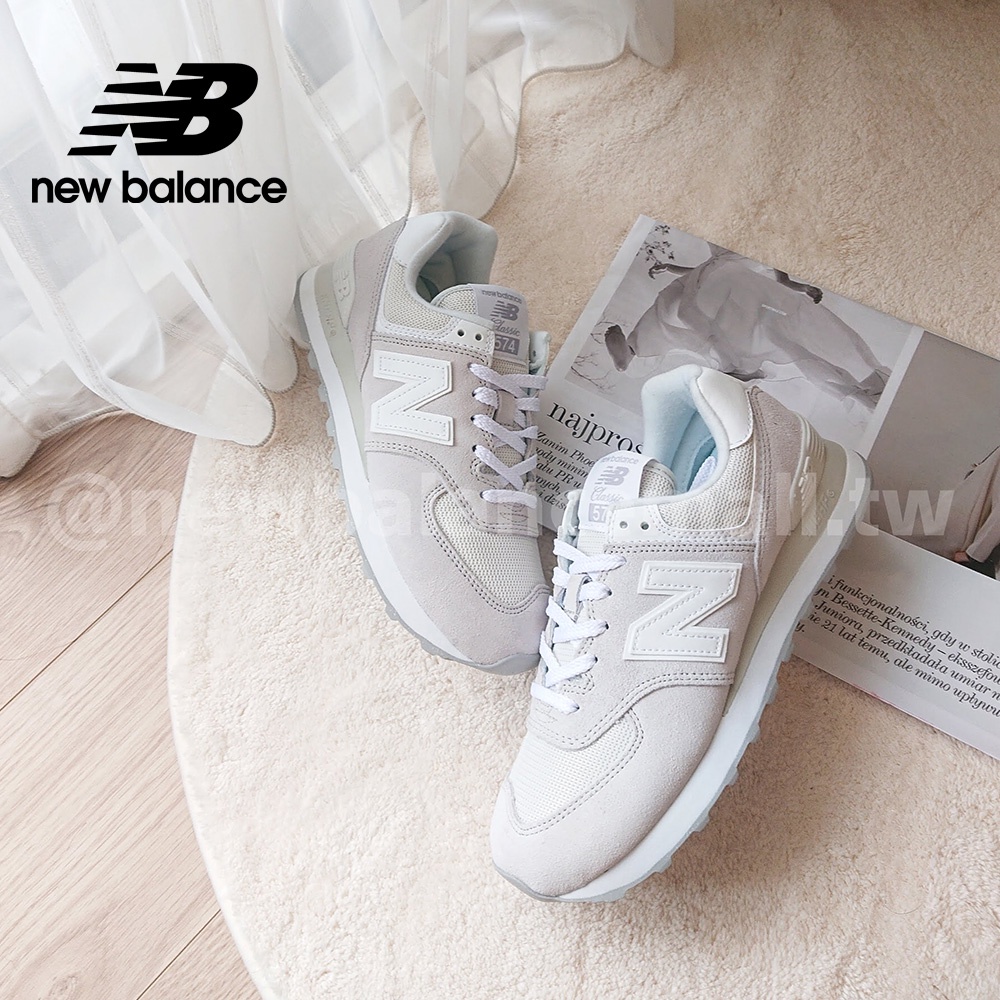 New Balance】 NB 復古運動鞋_女性_淺灰色_WL574FW2-B楦(網路獨家款