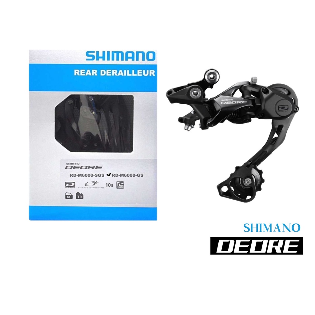 SHIMANO DEORE RD-M6000 GS 長腿後變速器 10速 登山車後變 | 蝦皮購物