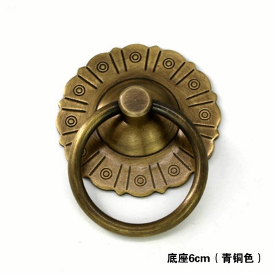 美術品・アンティーク・コレクション 中国 铜製 円環形 門把手 取手