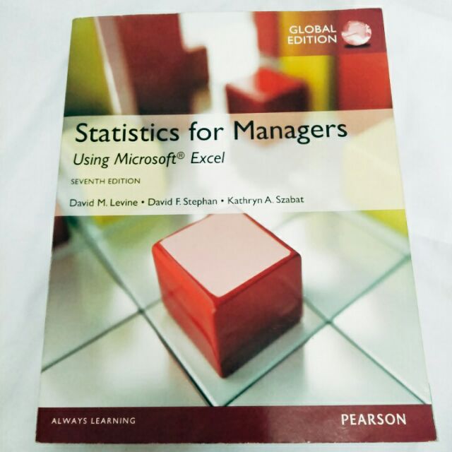 Statistics for Managers Using Microsoft Excel 統計學 原文書 | 蝦皮購物