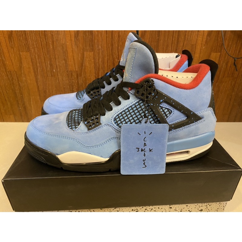 Travis scott x air clearance jordan 4 retro oilers